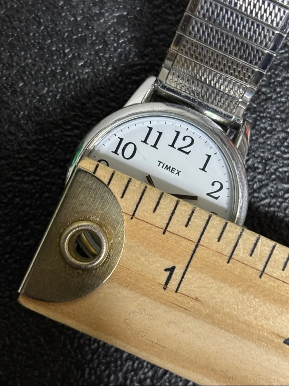 Timex Silver Indiglo Y2K Watch Retro  White Dial Lights Up WORKING Expansion